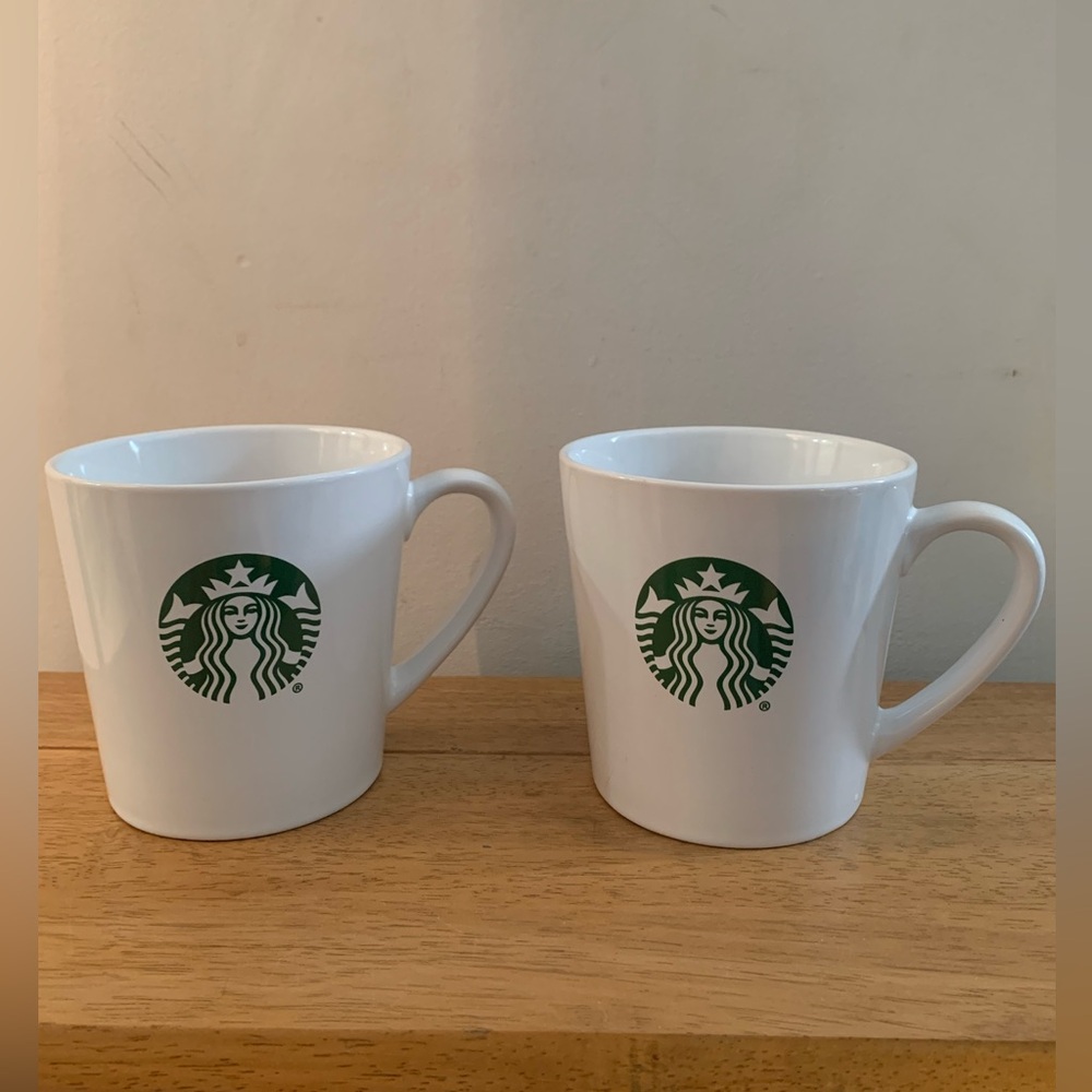 Starbucks 2017 Ceramic Logo Mugs 14.2 oz Set of 2